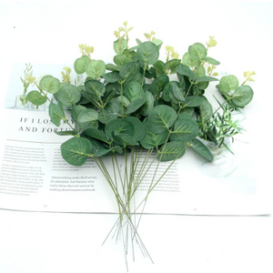 Wind simulation eucalyptus money leaf wedding green plant props green leaves eucalyptus bouquet vase flower arrangement