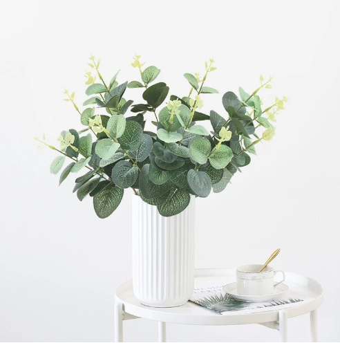 Wind simulation eucalyptus money leaf wedding green plant props green leaves eucalyptus bouquet vase flower arrangement