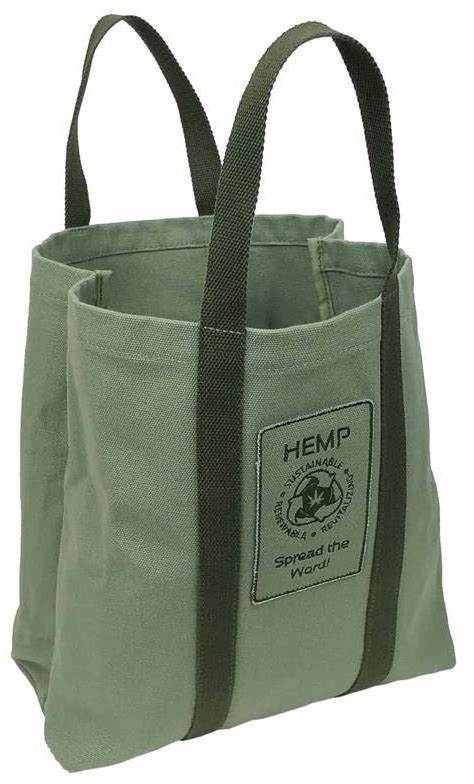 Wholesale Hemp Grocery Bags Hemp Shopping Bags With Logo Print Shoulder Bag for Beach Travel Shopping