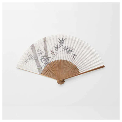 Summer Cooling Hand Fans Natural Fabric Art Handheld Fan Traditional Chinese Handmade Ink Painting Bamboo Fans