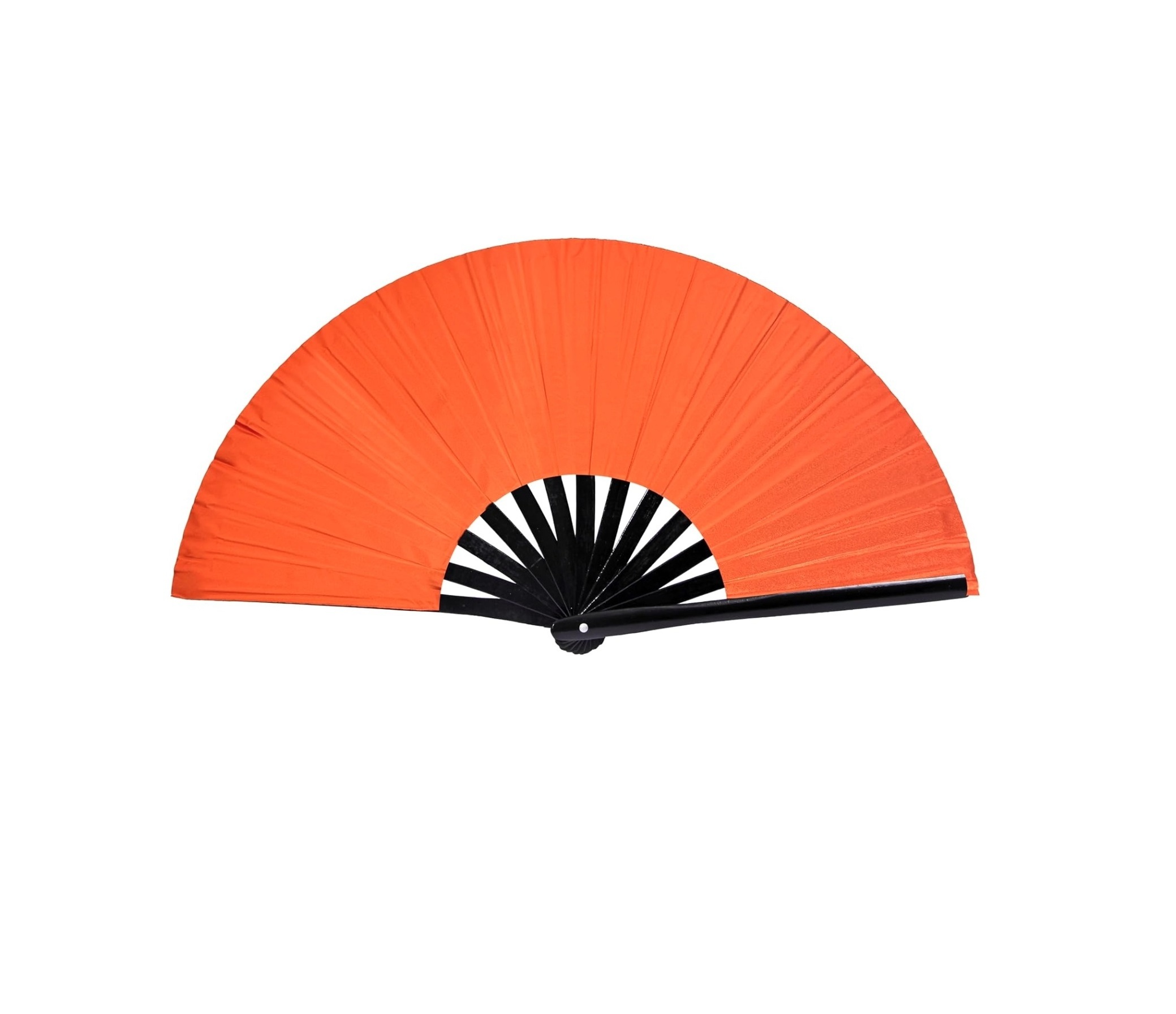 Custom Logo Printed Promotional Wholesale Thick Fabric Hand Fan Plastic Hand Fan Handle Sticks Bamboo Fan