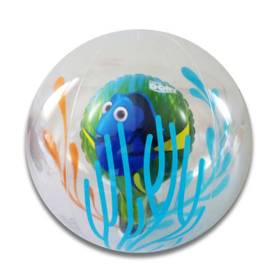 Clear Balls Inflatable Swimming Pool Toys with Colorful Fish Inside PVC Customized Beach Balls