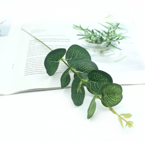 Wind simulation eucalyptus money leaf wedding green plant props green leaves eucalyptus bouquet vase flower arrangement