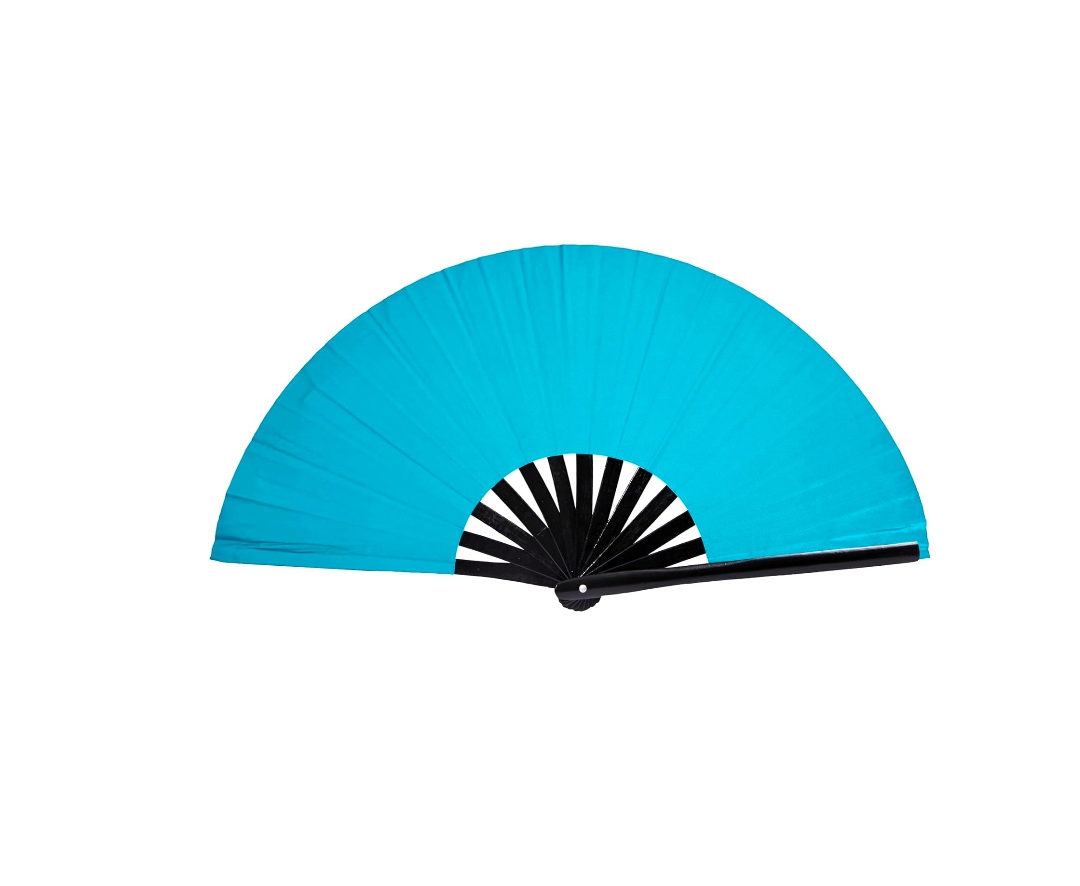 Custom Logo Printed Promotional Wholesale Thick Fabric Hand Fan Plastic Hand Fan Handle Sticks Bamboo Fan