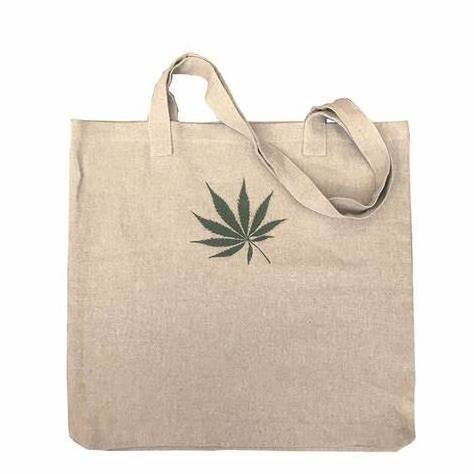 Wholesale Hemp Grocery Bags Hemp Shopping Bags With Logo Print Shoulder Bag for Beach Travel Shopping