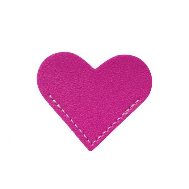 Custom Logo High Quality Heart Shape Lovely PU Leather Bookmarks Book Corner Page Bookmarks For Business Gift