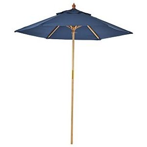 Custom Logo Bamboo Market Umbrella