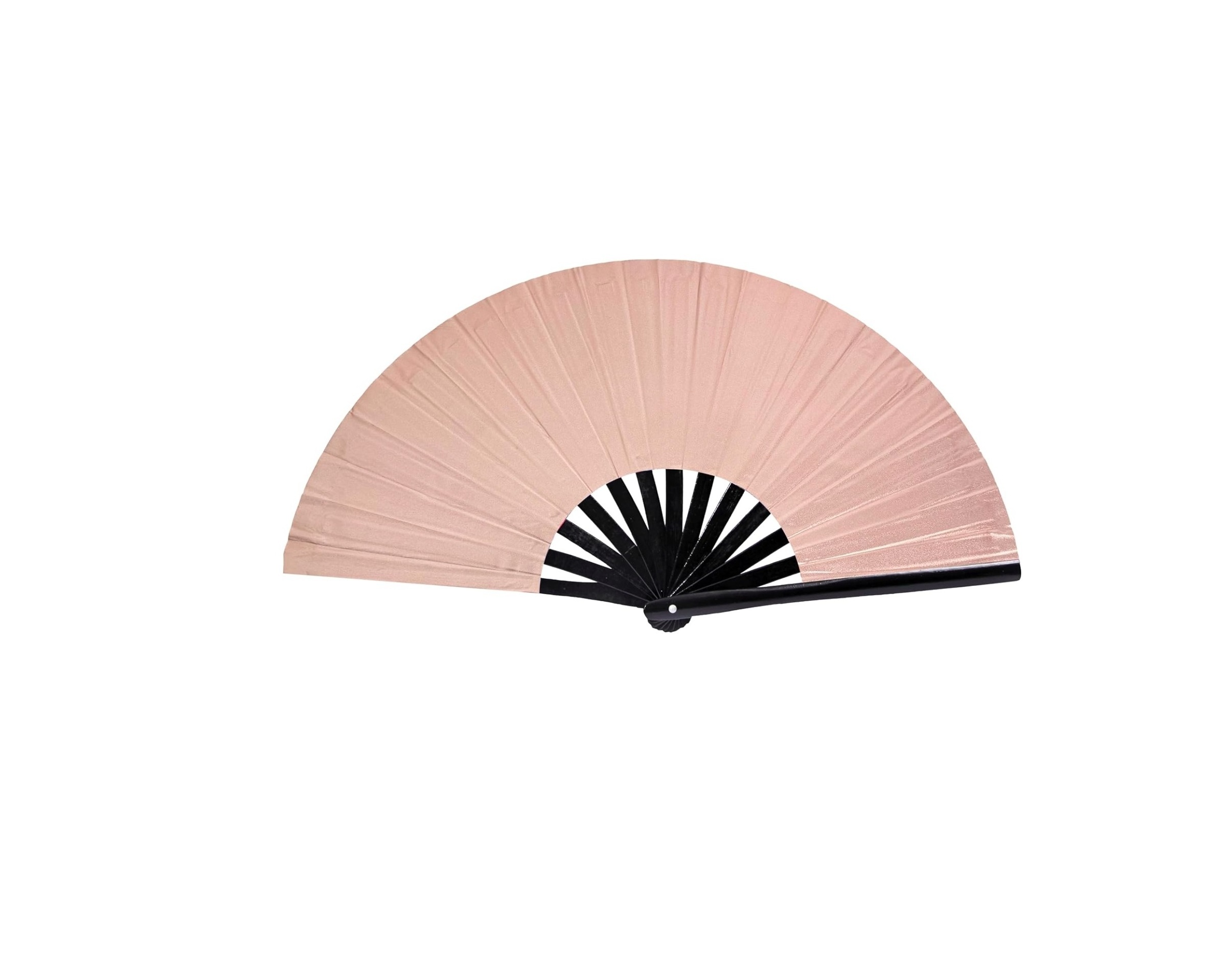 Custom Logo Printed Promotional Wholesale Thick Fabric Hand Fan Plastic Hand Fan Handle Sticks Bamboo Fan