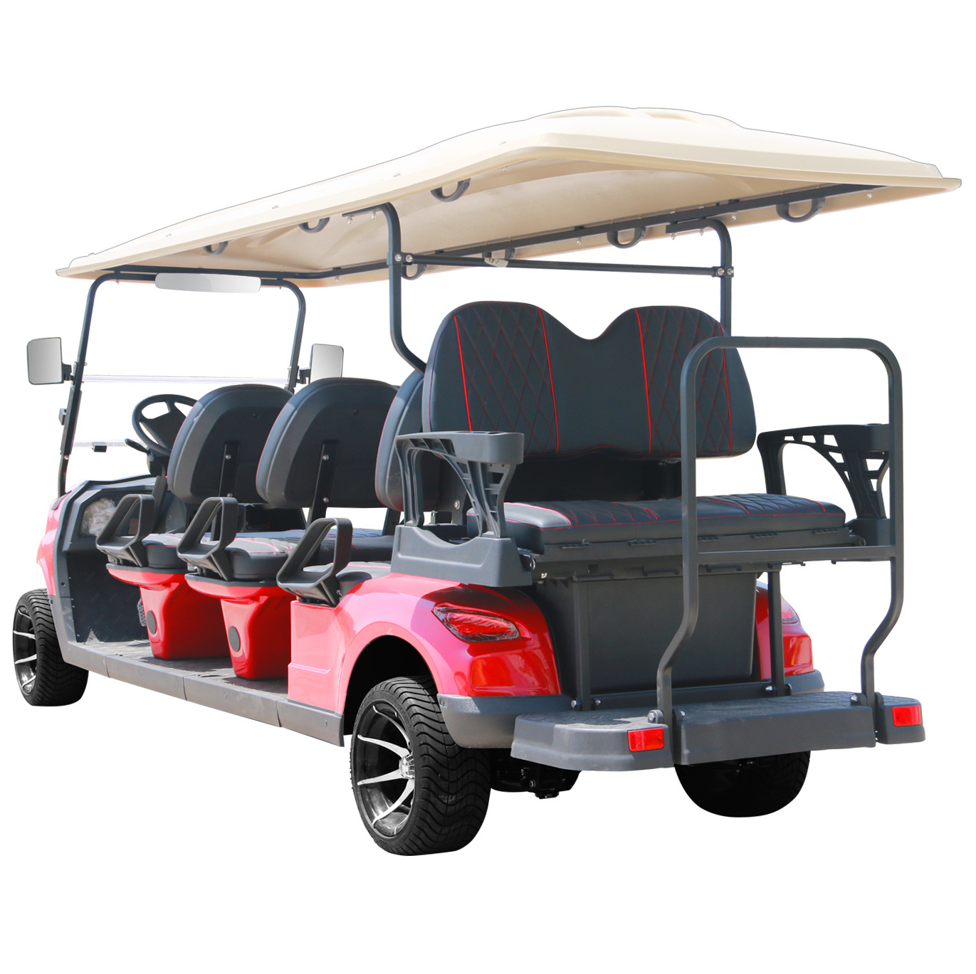 Good Product Quality Electric Fully Enclosed Wholesaler In Stock Chinese 6+2 Seats Golf Carts Electric Golf Cart FORGE-G6+2