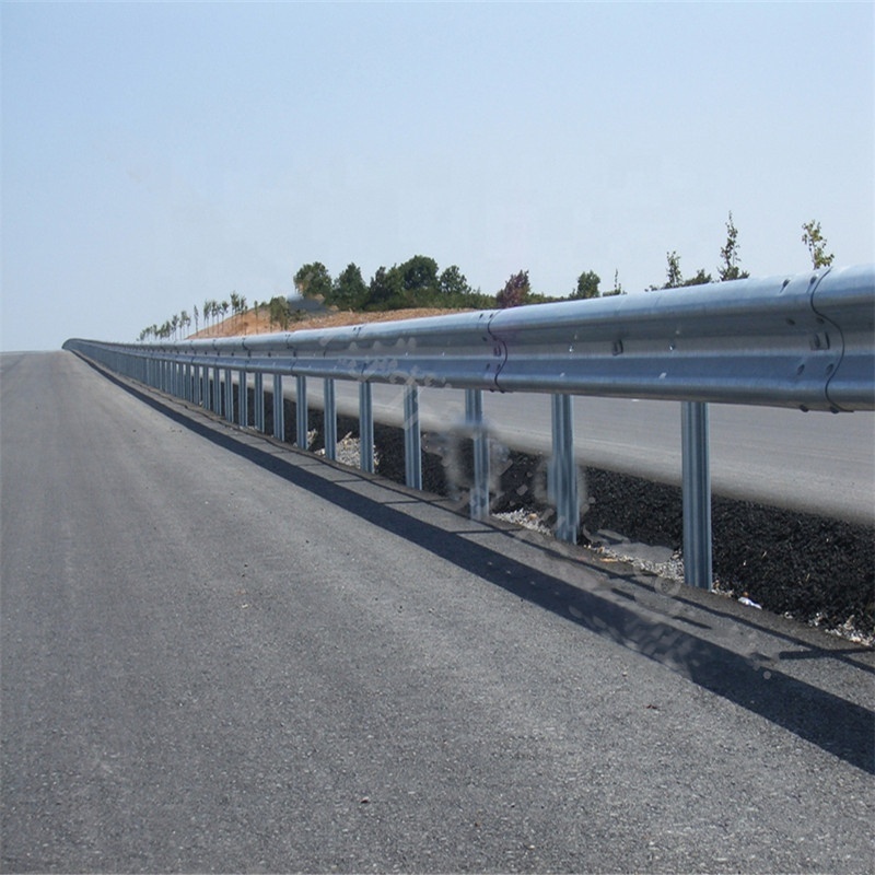 Steel Highway Guardrail Hot Dipped Galvanized Road Steel Guard Rails for India