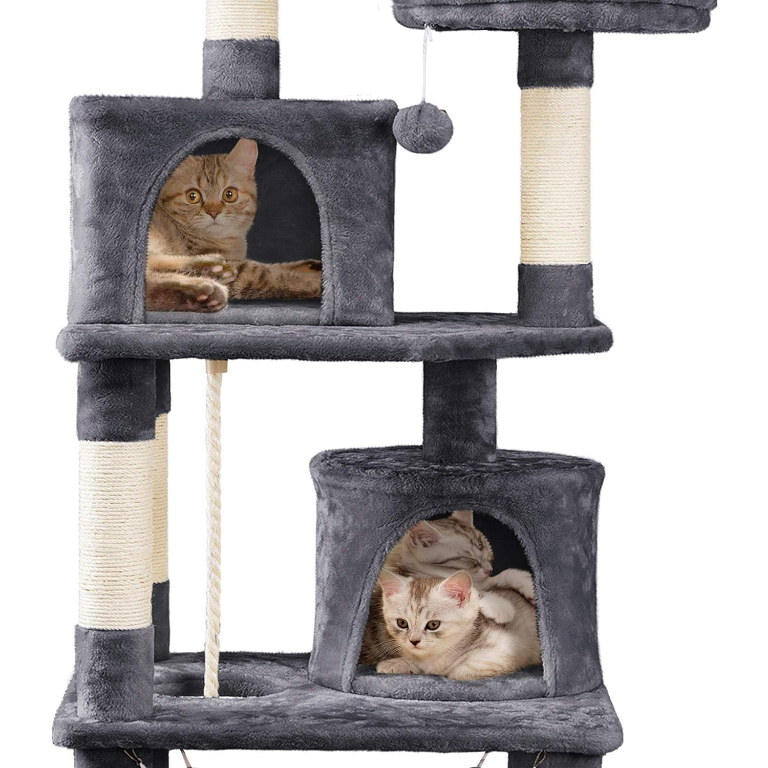 Scratching Posts for Kittens Cat Tree Cat Tower Cat Condo with Platform & Hammock