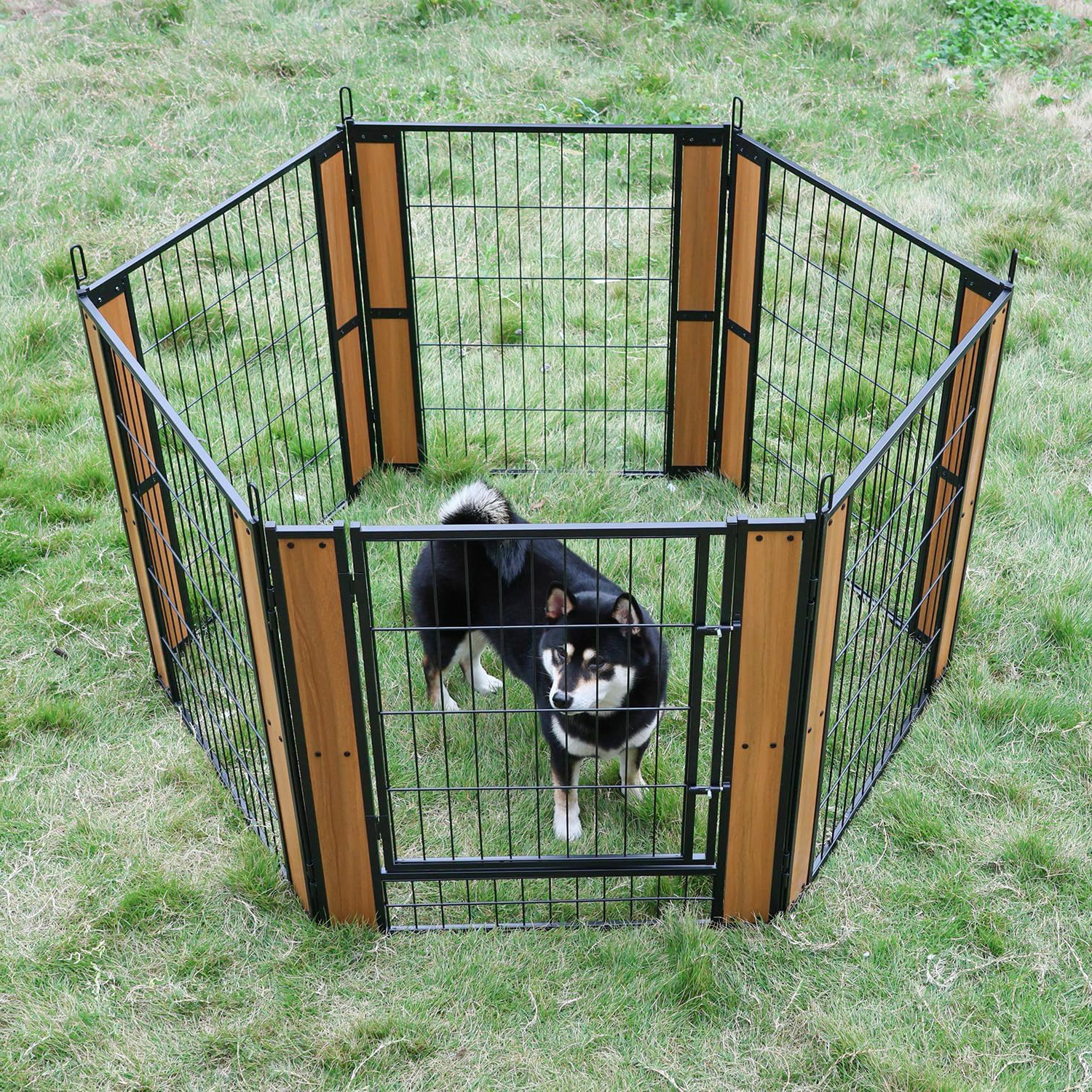 Safe and Sturdy Foldable Dog Fence for Indoor and Outdoor Use Dog Playpen