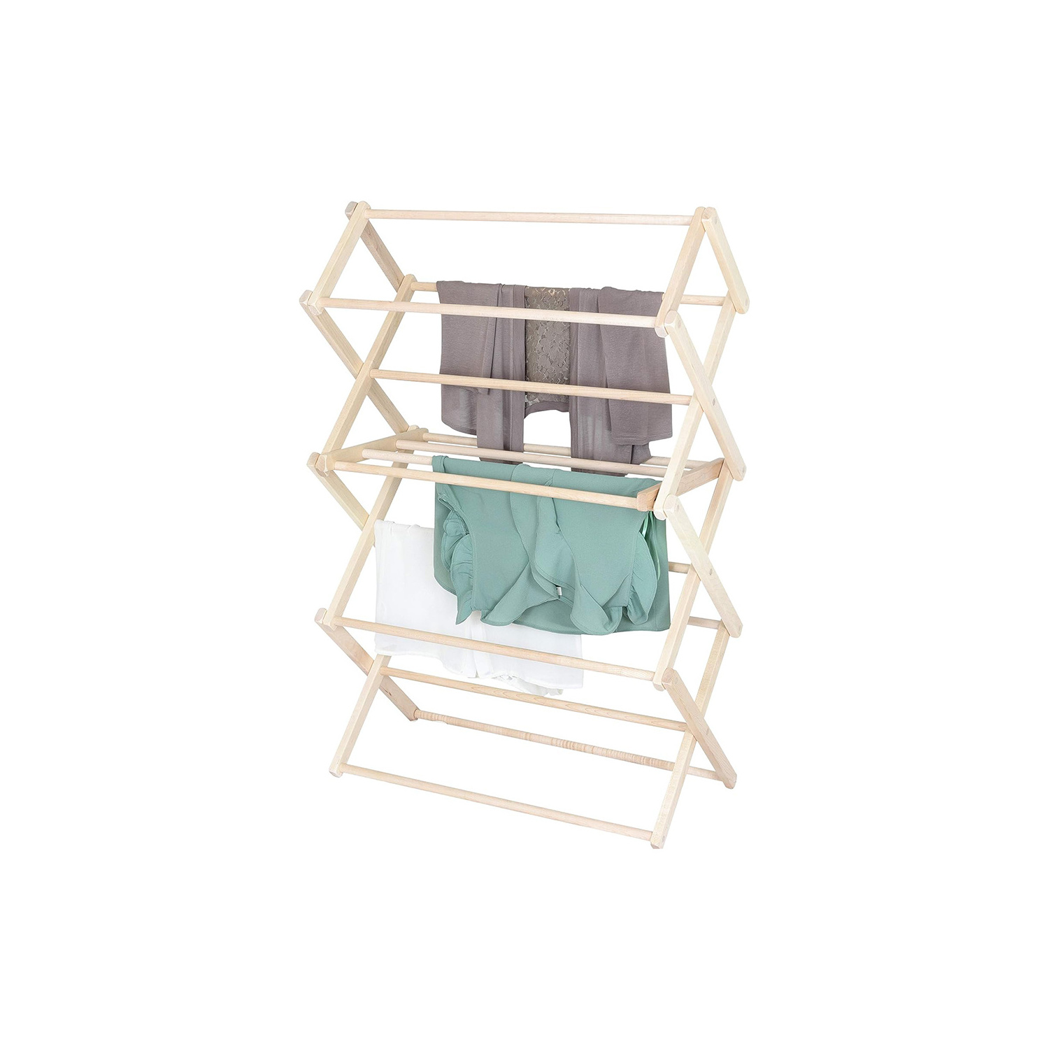 Solid Maple Hard Wood Laundry Rack for Sweaters Clothes Drying Rack