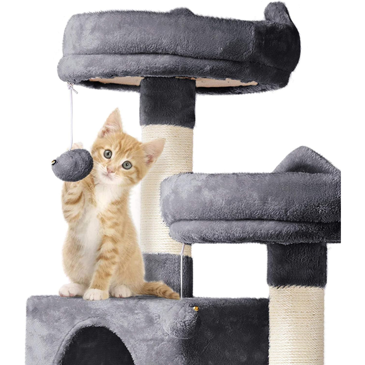 Scratching Posts for Kittens Cat Tree Cat Tower Cat Condo with Platform & Hammock