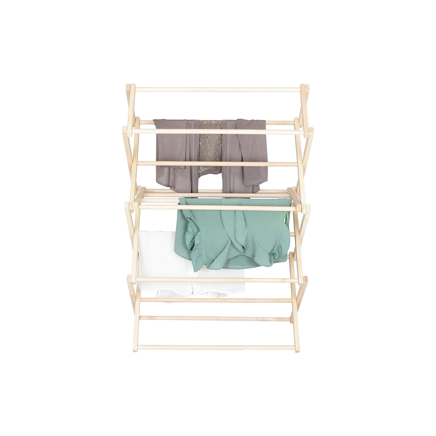 Solid Maple Hard Wood Laundry Rack for Sweaters Clothes Drying Rack