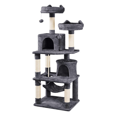 Scratching Posts for Kittens Cat Tree Cat Tower Cat Condo with Platform & Hammock