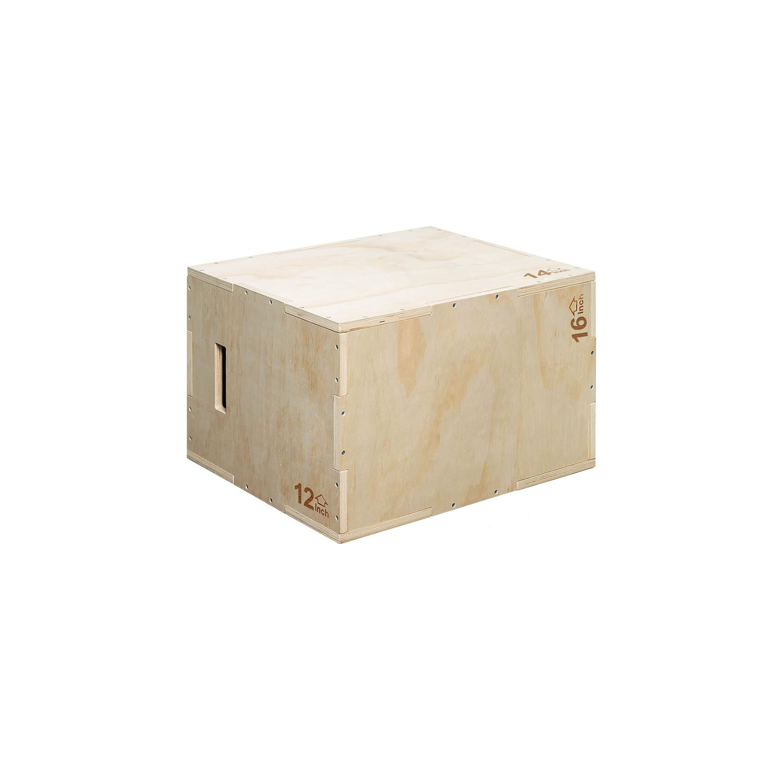 Plyometric Box for Jumping Trainer Step-Ups 3 in 1 Wooden Plyo Box Jump Box