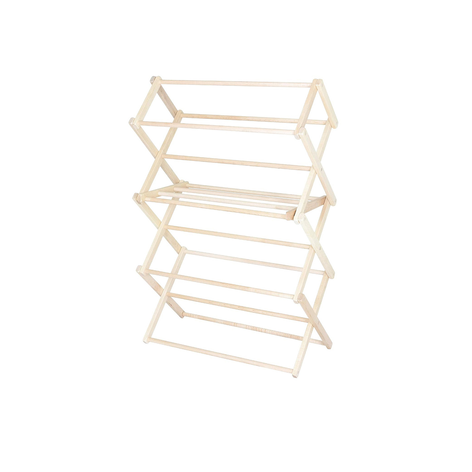 Solid Maple Hard Wood Laundry Rack for Sweaters Clothes Drying Rack