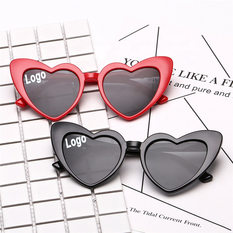 2022 New sweet love love&roses hearts pink babe bride sunglasses wholesale fashion peach heart shaped shades sunglasses