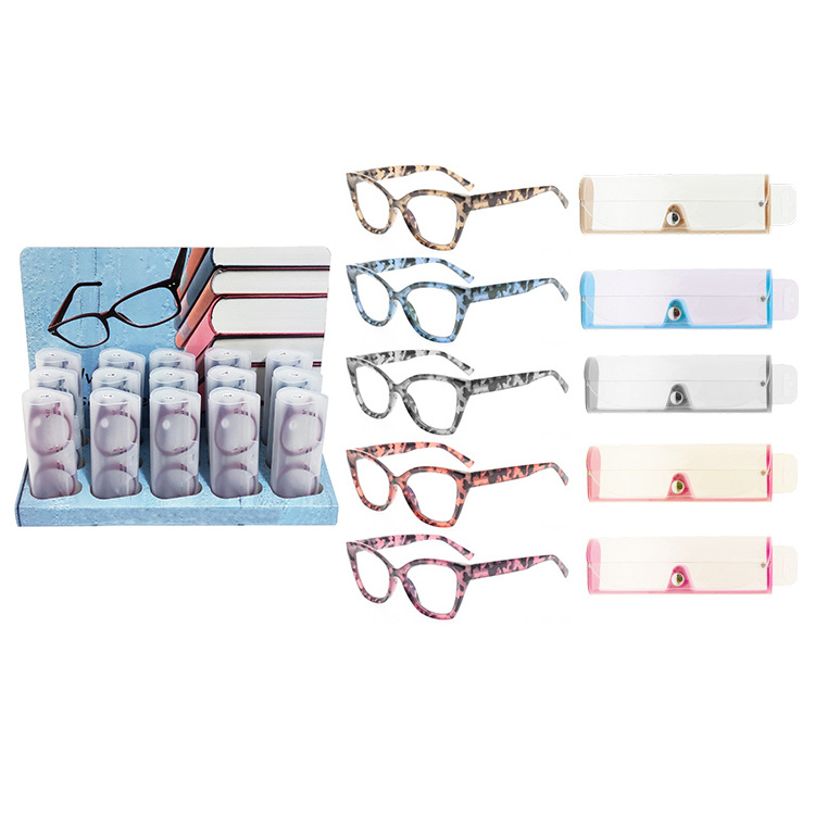 New Arriving 2024 Wholesale Popular Fashion Designed Retro Cat Eye Frame Ladies Reading Glasses Custom Logo Spring Hinge Readers