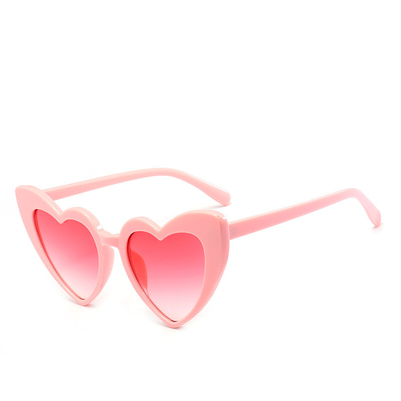 2024 Super Supplier Custom Logo Fashion Love Heart Valentine's Day Gift Shades Lovely Women Girl Lucky Bride Babe Sunglasses