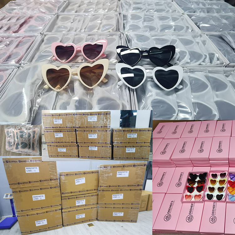 2022 New sweet love love&roses hearts pink babe bride sunglasses wholesale fashion peach heart shaped shades sunglasses