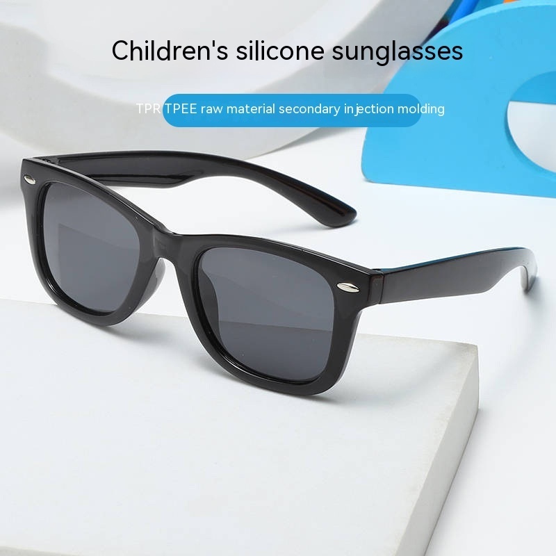 DC Optical Hot Stylish UV400 Polarized Children Shade Unisex Design Sunglasses Custom Logo  Flexible Silicone Kids Sunglasses