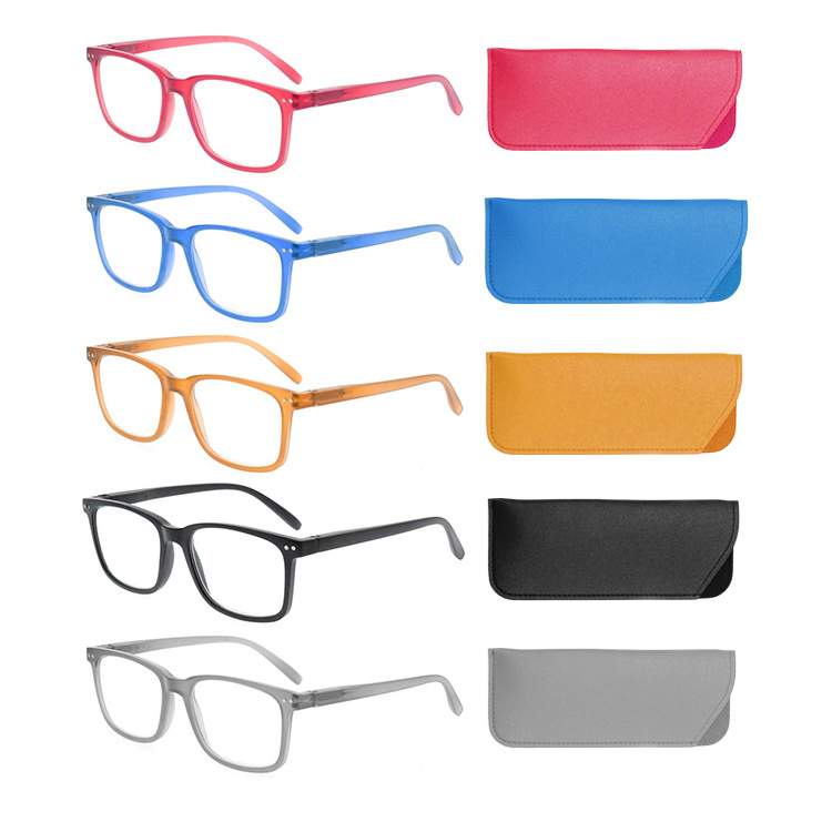 2024 High Quality Hot Sale Reading Glasses Plastic Readers Popular Rectangular Frames Customized Logo Reading Lenses for Men