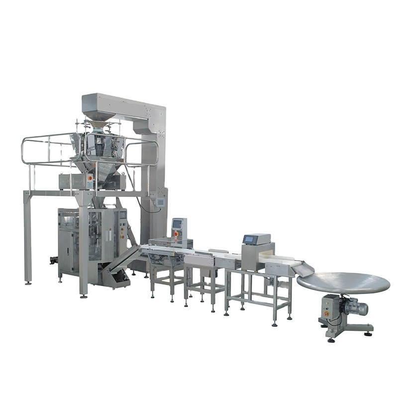 Vertical Packaging Machine linear flow wrapper multihead weigher beef jerky popcorn banana chips