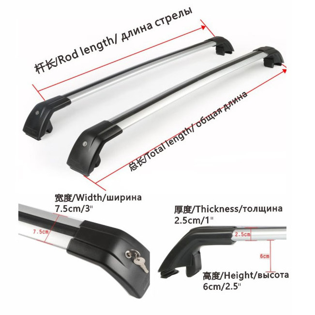 Trailer Roof Rack Cross Bar for Honda Crv Shiturui Cross Bar Roof Rack