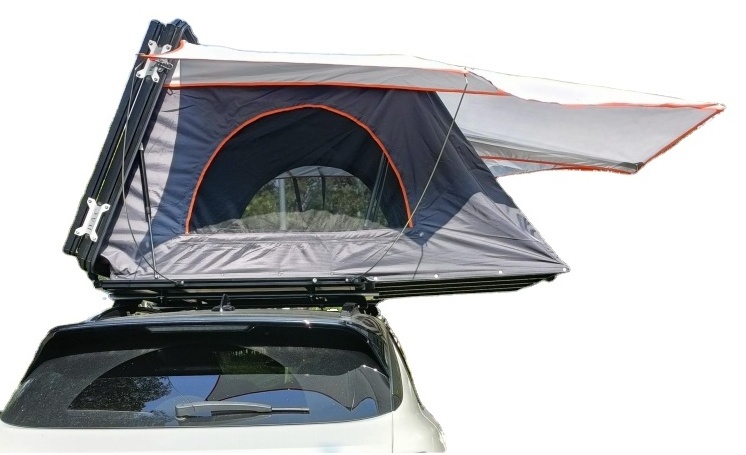 Hot Sale Outdoor Camping Tent Clam Shaped Hard Shell Roof Top Tent Aluminum Folding Waterproof Automatic Hardtop Rooftop Tent