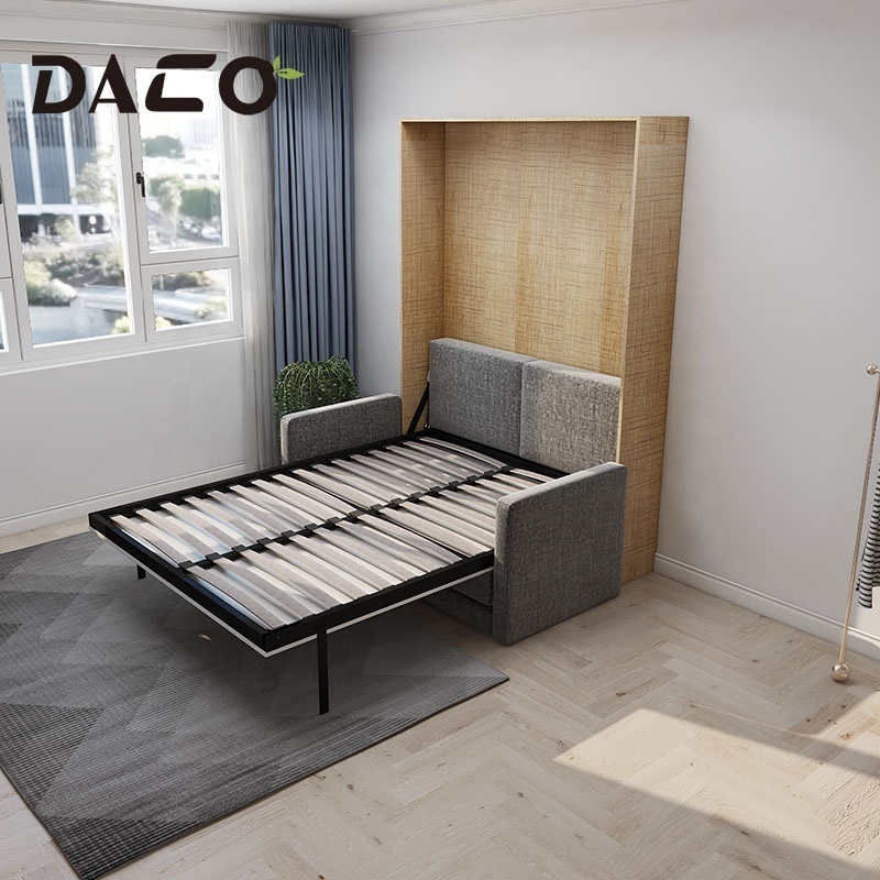 Space Saving Modern Transformable Folding Wall Bed With Sofa Wall Foldable  sofa cum bed mechanism