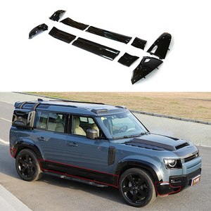 Upgrade Black edition Front and rear bumper Wrap angle door bodykit for Land Rover 2020-2022 new Defender 110 Gloss black