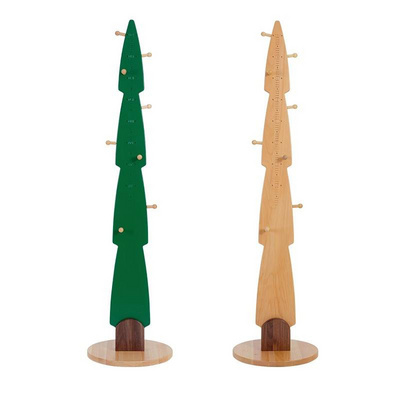 Rotatable Wooden Kids Clothes Rack Tree Design Wooden Clothes Hanger Rack For Kids