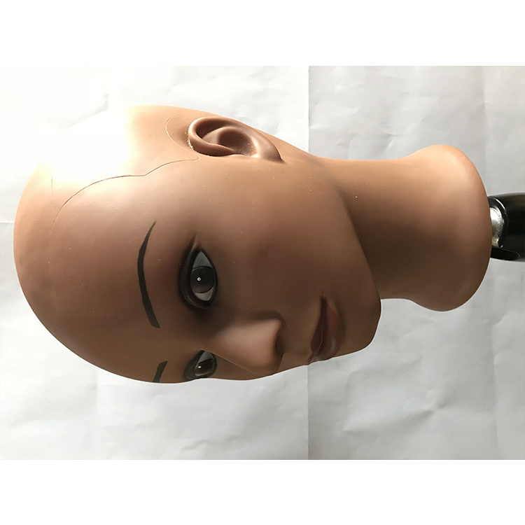 Newest training head makeup hair mannequin head without hair for black