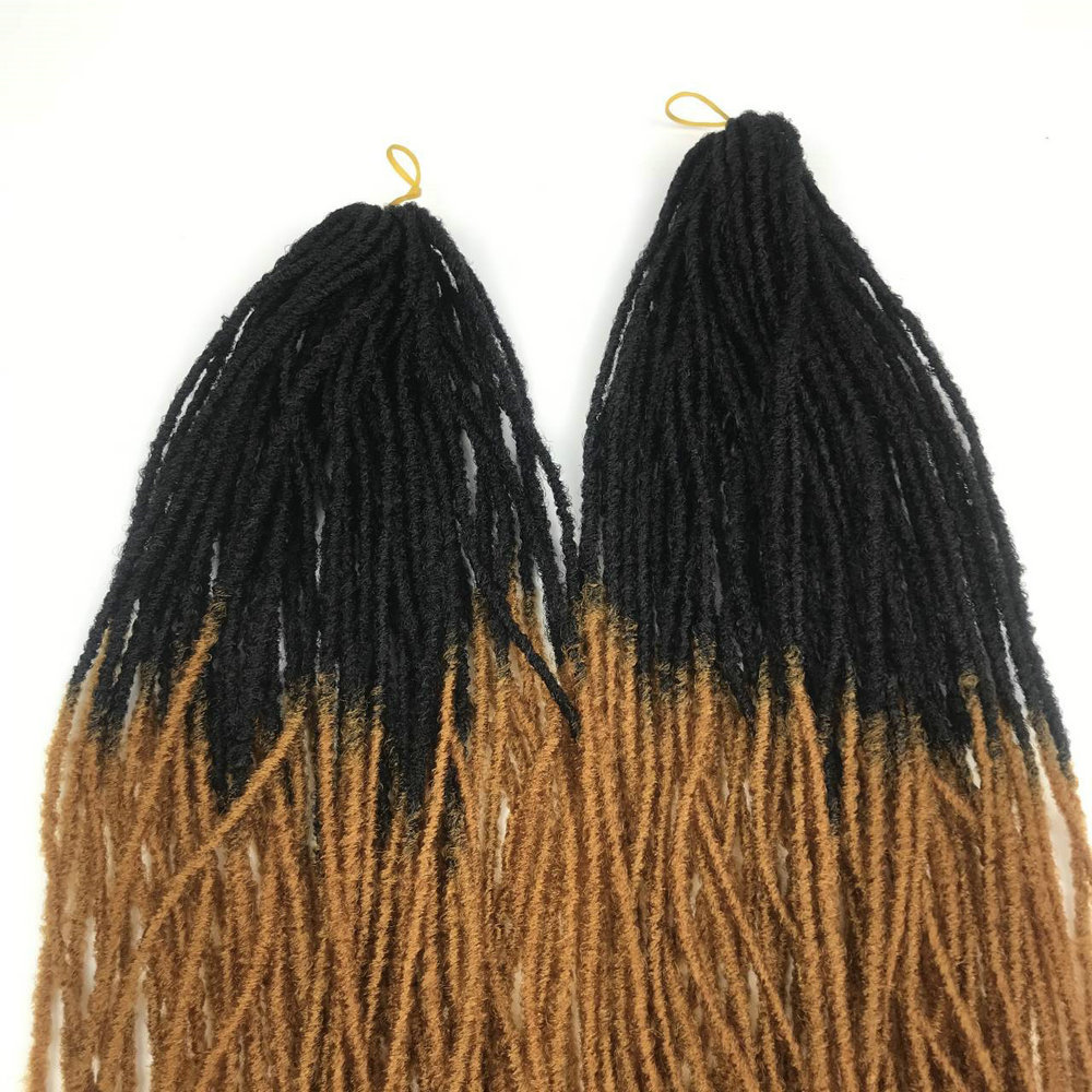 synthetic Dreadlocks Hair Extensions 18inch Handmade Goddess Locs thin Crochet Braids Locks Extensions 60 strands 90g