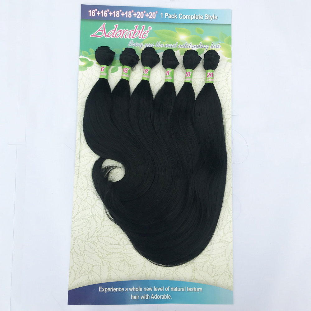 Adorable Brazilian NATURAL 100% High temperature hair synthetic fiber 16