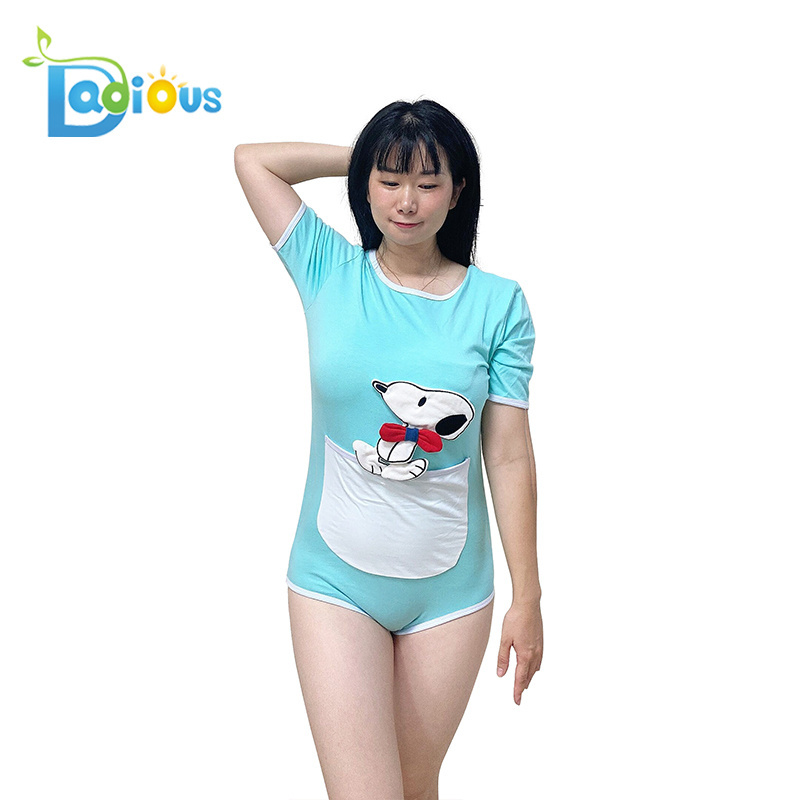 2020 New Style Lace Adult Baby Diaper Lover Onesie Dog Pattern ABDL Onesie