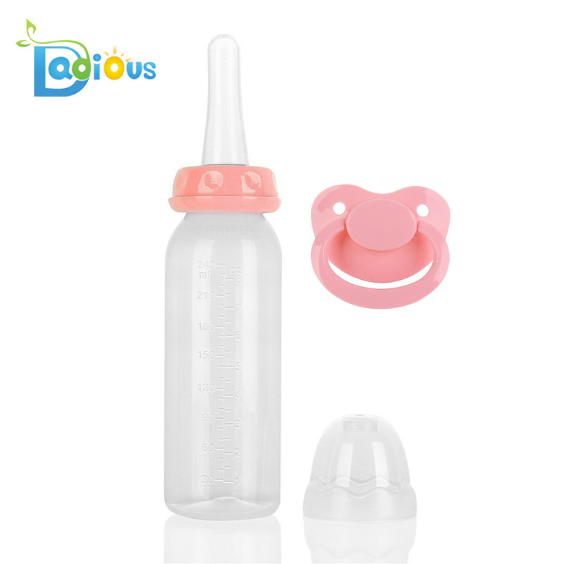 Hot Selling ABDL 10 Soild Colors PP Adult Baby Feeding Bottle