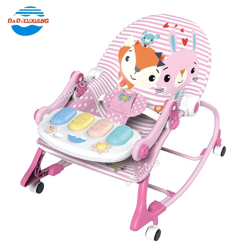 New Arrival Multifunctional Baby Portable Rocker 3 In 1 Baby Chairs With Vibration And Music