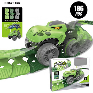 New Arrival Animal Dinosaur Racing Track Car Toy Animals Electric Race Tracks Toys Set