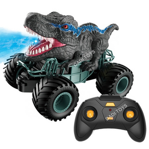 1:20 Off-Road Electric Driff Big Shape Wheel Dinosaur Rc Car, Spray Climbing Vehicle Powerful Remote Control Car With Lights