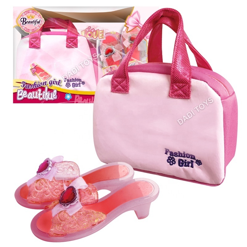 2023 Girls Fashion Pretend Play Princess Beauty Set Toy With Crown stick & Crown pin