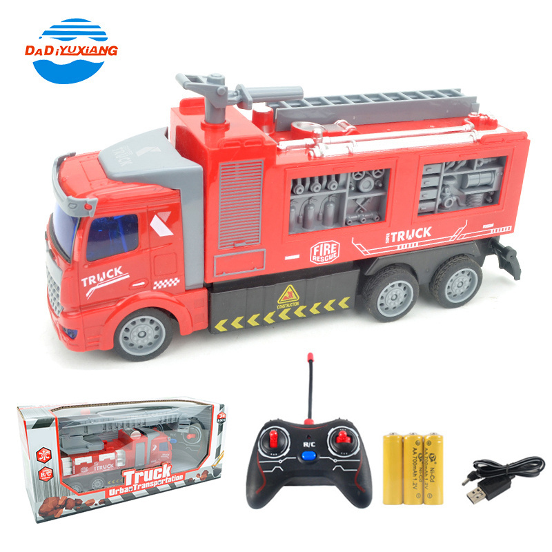 Hot Sale 4CH Remote Control Toys Truck Fire Engine Toy RC Fire Truck RC Truck Off Road