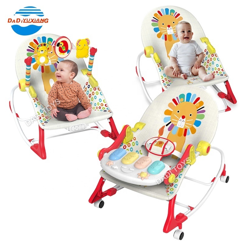 New Arrival Multifunctional Baby Portable Rocker 3 In 1 Baby Chairs With Vibration And Music