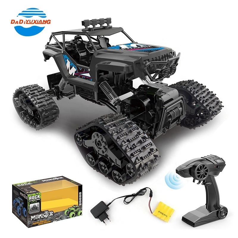 4WD Kids RC Tank Toys 1/12 RC Remote Control Car With Two Types Tires