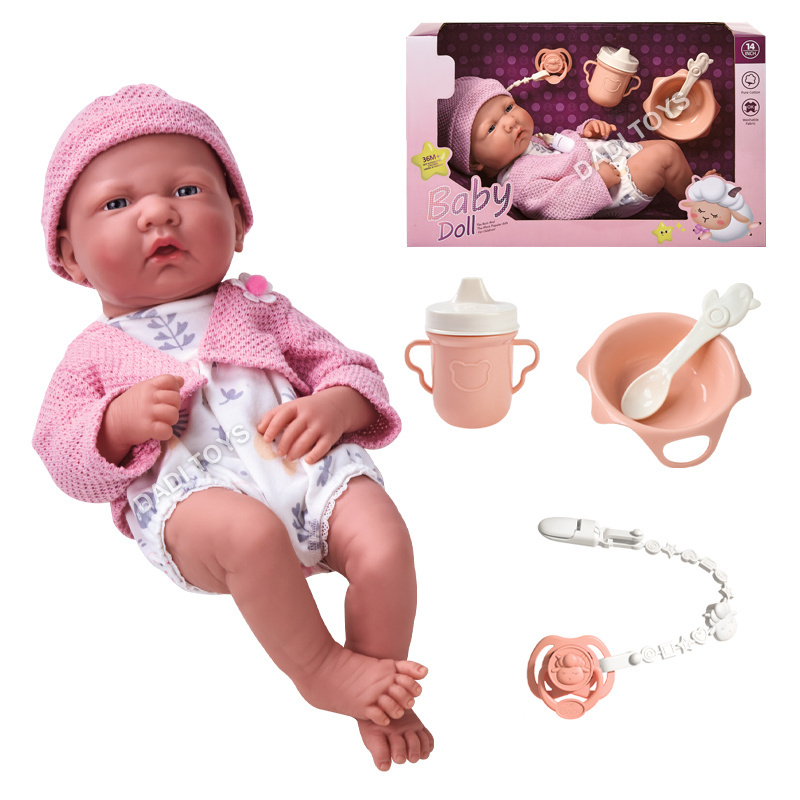 Real Baby Doll Toys Realistic Standing 14 Inch Soft Vinyl Baby Doll