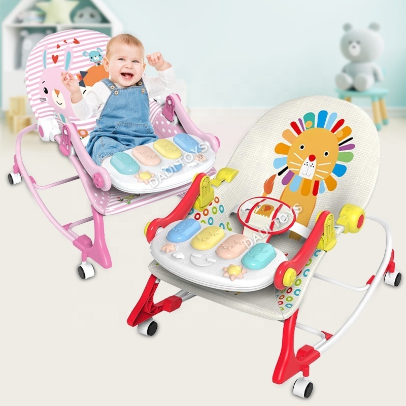 New Arrival Multifunctional Baby Portable Rocker 3 In 1 Baby Chairs With Vibration And Music