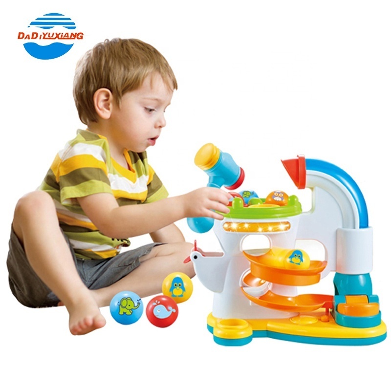 Baby Play Set Electric Pounder Ball Table Toy Plastic Hammer Game Toy With Light And Music