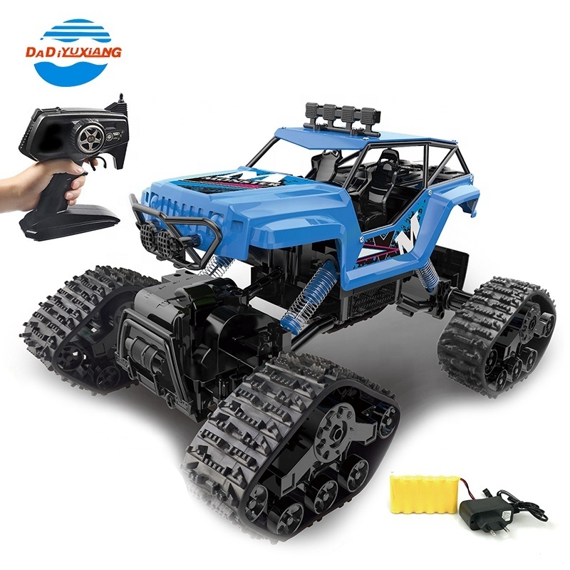 4WD Kids RC Tank Toys 1/12 RC Remote Control Car With Two Types Tires